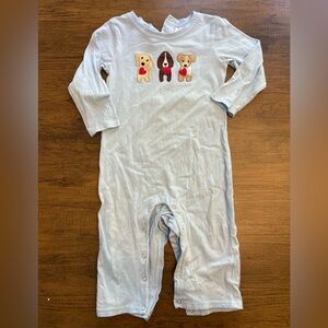 Stitchy Fish Blue One Piece with Puppy Design